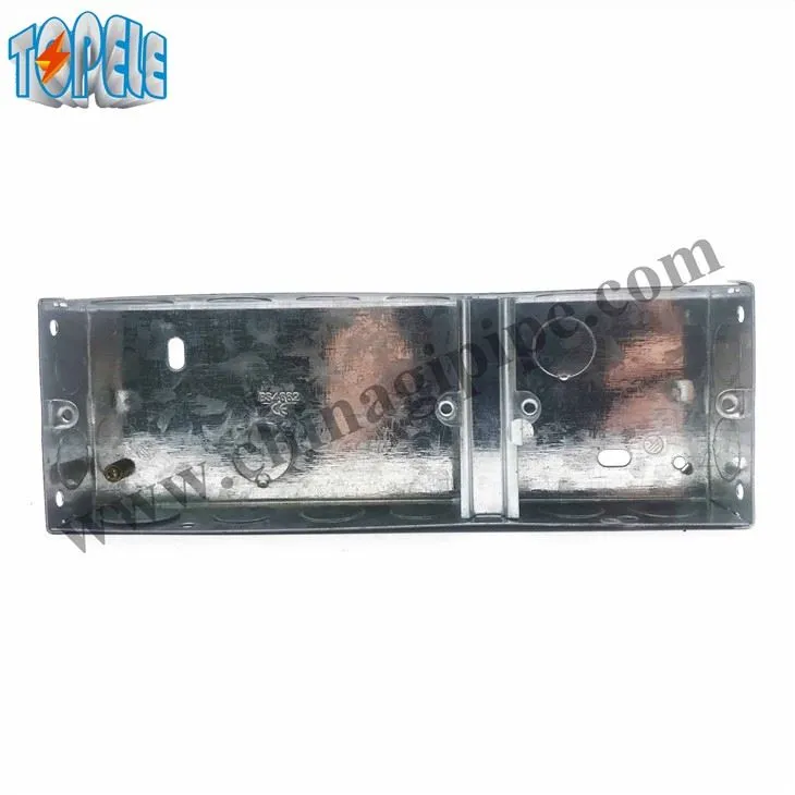 BS4662 1+2 Gang 35mm Steel Flush Box