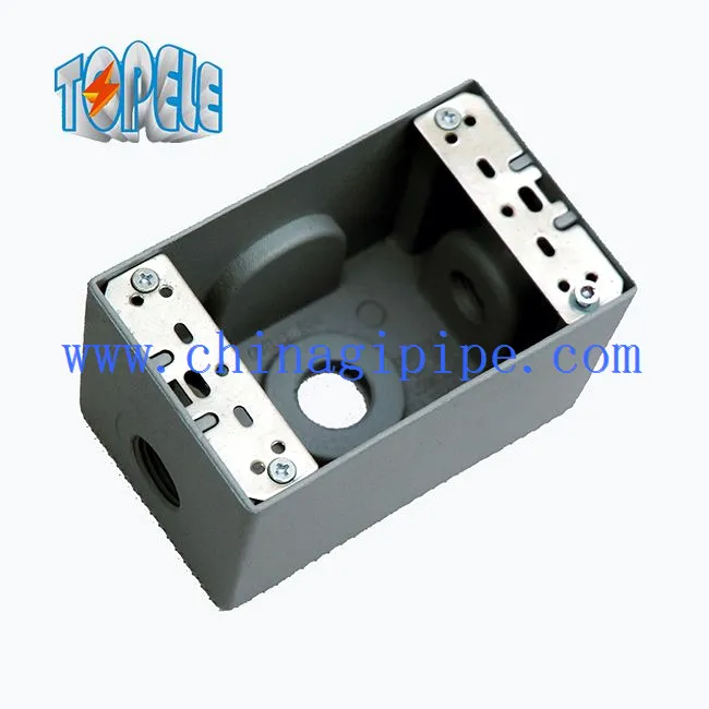 Weatherproof Electrical Boxes One Gang 3 Holes